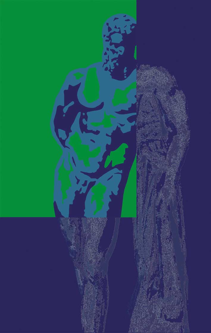 Herkules 1/3, blau/grün, Computergrafik