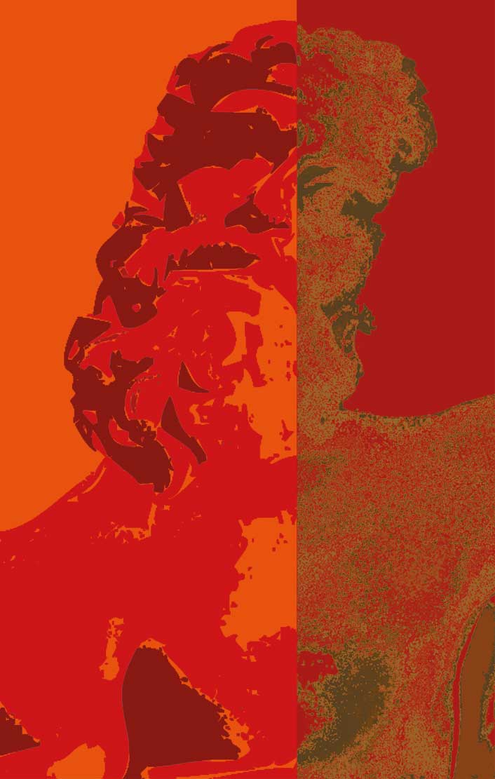 Herkules 2/3, rot/orange, Computergrafik